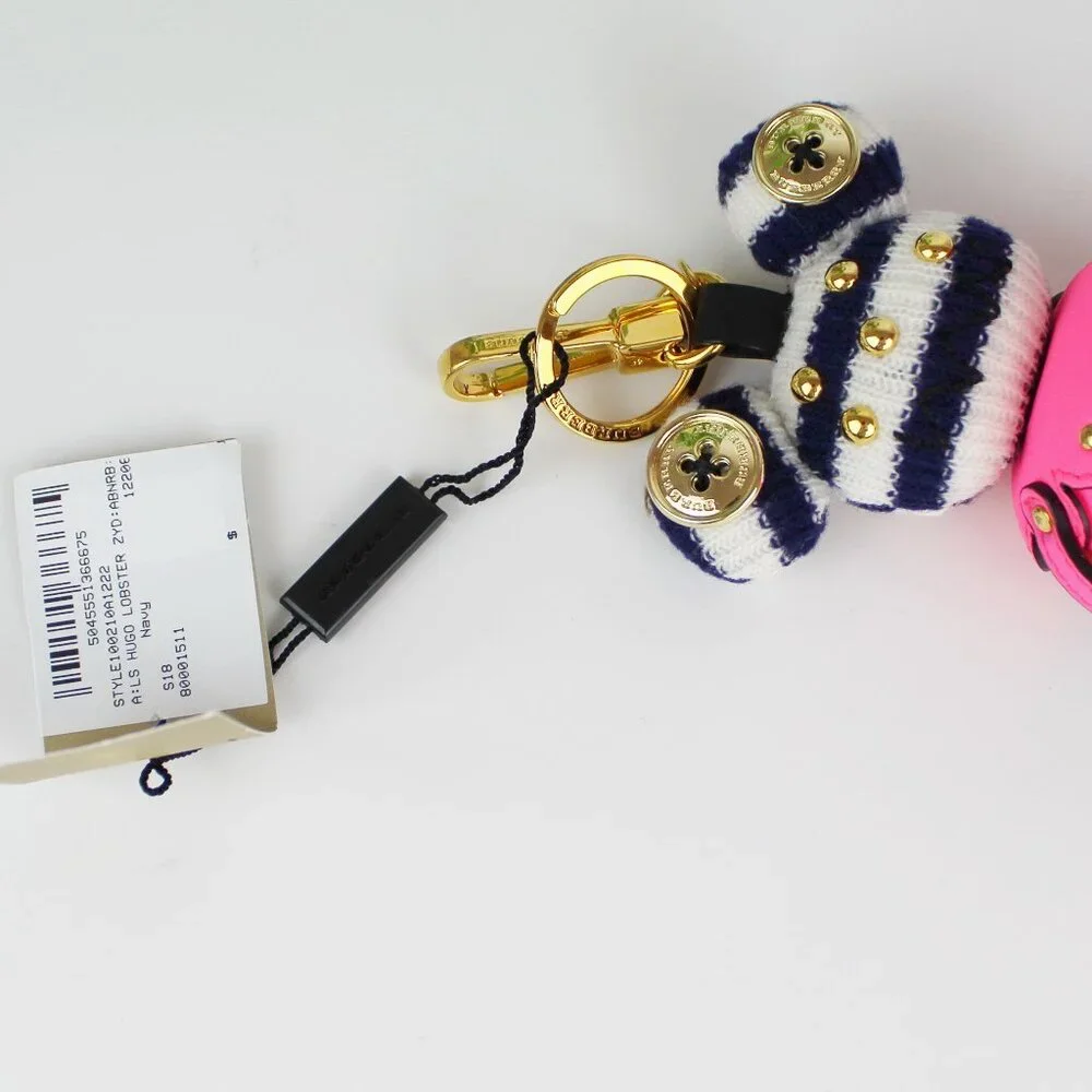 NWT Burberry Lobster Studded Key / Bag Charm